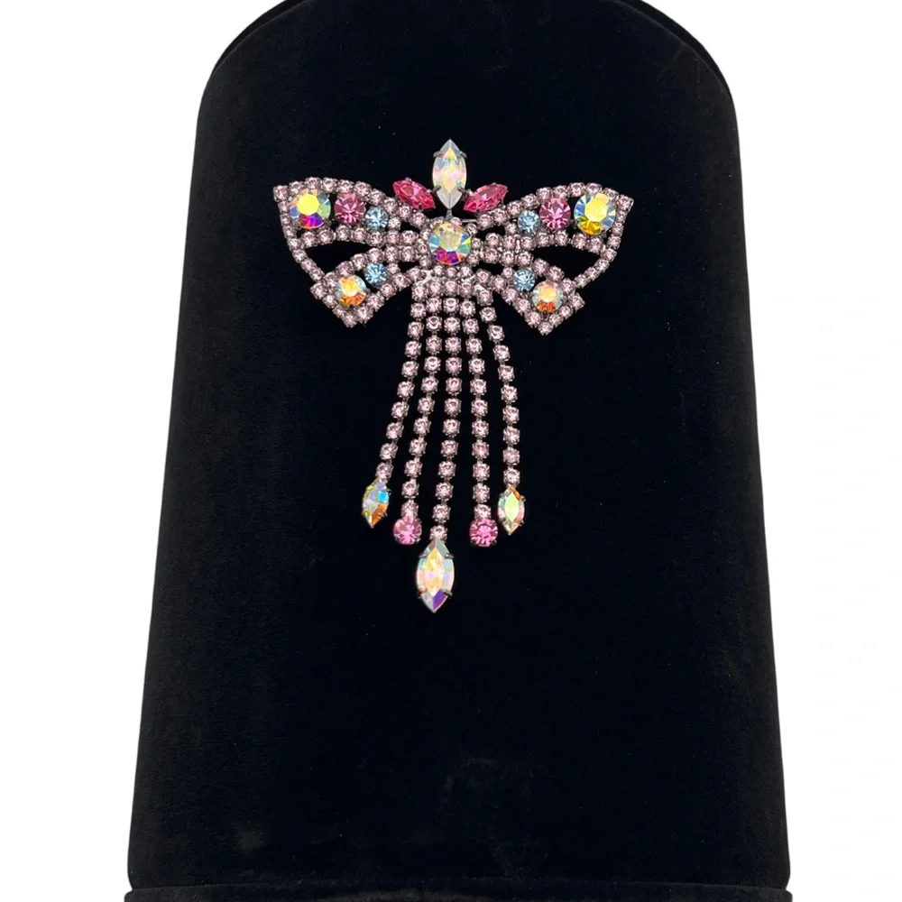 🔶NICKY BUTLER FASHION COLLECTIBLE Crystal Butterfly Bow Brooch ONE OF A KIND NB - Picture 5 of 13
